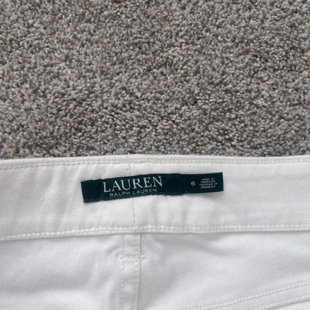 Womens Ralph Lauren Classic White Premier Straight Jeans- Size 6 - Picture 4 of 6